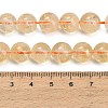 Natural Citrine Beads Strands GG-CBACB71-03-10mm-4