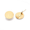 PVD Vacuum Plating 304 Stainless Steel Brooch Cabochon Settings STAS-E547-08I-G-1