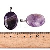 Natural Amethyst Pendants G-T138-207E-3