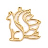 Alloy Open Back Bezel Pendants X-PALLOY-F280-03G-1