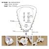 Alloy & Rhinestone Studs Earrings & Necklaces Set PW-WG15CAD-10-1