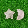 Natural Rose Quartz Healing Moon & Star Ornaments X1-PW-WG13036-01-1