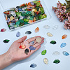 200Pcs 20 Colors Handmade Lampwork Pendants LAMP-DR0001-14-3