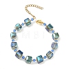 Electroplate Glass Beaded Stretch Bracelets for Women BJEW-JB11213-02-1