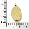 Brass Pave Shell Birth Flower Pendants FIND-I040-04B-3