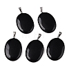 Natural Obsidian Pendants G-T138-207A-1