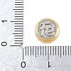 Religion Brass Beads KK-C170-28GP-04-3