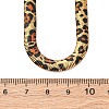 304 Stainless Steel Leopard Print Flat Snake Chain Necklaces for Women NJEW-A044-02B-G-5