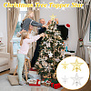 4Pcs 4 Style Plastic Christmas Treetop Star Ornament AJEW-GA0006-07-6