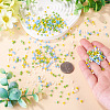 4 Strands 4 Colors AB Color Plated Opaque Glass Beads Strands GLAA-TADJ0001-20C-6