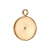 304 Stainless Steel Pendant Cabochon Settings STAS-OY008-78G-1