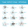 Craftdady 120Pcs 12 Style Tibetan Style Alloy Pendants TIBEP-CD0001-04-5