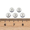 Brass Grade A Rhinestone Spacer Beads RSB035NF-15-2