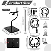 Adjustable Plastic Stand Base Action Figure Display Holder ODIS-WH0030-316B-2