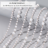 2M ABS Plastic & 4M Acrylic Pearl Beaded Chains DIY-FH0004-33-4