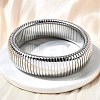 304 Stainless Steel Stretch Bracelets for Women Men BJEW-A031-02B-P-1