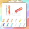 600Pcs 6 Styles Transparent Glass Twist Bugle Beads EGLA-YW0005-82-3