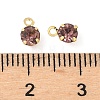 Brass Glass Charms KK-C097-08G-03-3