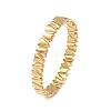 Valentine's Day 304 Stainless Steel Heart Open Hinged Cuff Bangles for Women SA-CBA7A40-07G-4