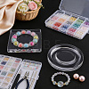 2Pcs 2 Styles Transparent Acrylic Bracelet Display Stands BDIS-BC0001-01-4