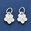 925 Sterling Silver Flower Charms STER-P071-02S-2