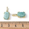 Natural Amazonite Pendants KK-F892-31G-01-3