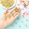 200Pcs Electroplated Plastic Charms KY-YW0002-35G-4