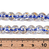 Crackle Transparent Glass Beads Strands X1-GLAA-N030-8mm-01D-4