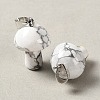 Natural Howlite Pendants GG-CBAA0EE-05P-24-2