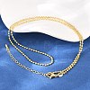 2MM Brass Ball Chain Necklaces for Men Women X-NJEW-L012-04G-2
