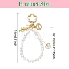 ABS Plastic Pearl Pendant Decorations HJEW-YW00458-2