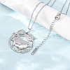 304 Stainless Steel Pendant Cable Chain Necklaces for Men Women NJEW-K308-03E-P-3