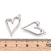 304 Stainless Steel Pendant Cabochon Settings STAS-T067-65P-3