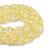 Natural Lemon Quartz(Heated) Beads Strands G-G453-F07-8x16mm-5