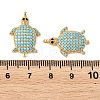 SHEGRACE Brass Synthetic Turquoise Pendants XGRQ5K843-840G-3