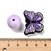 25Pcs Butterfly & Round Silicone Focal Beads SIL-L005-02B-4