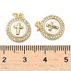 Brass Micro Pave Cubic Zirconia Pendants KK-A282-01G-03-3