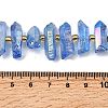 Electroplated Natural Quartz Crystal Beads Strands G-F800-F14-4
