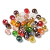 Electroplate Faceted Rondelle AB Color Plated Transparent Glass Beads GLAA-R152-10mm-M2-4