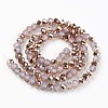 Electroplate Glass Beads Strands X-EGLA-A034-J10mm-N04-2