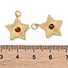 Natural Tiger Eye Star Pendants STAS-Q333-01G-01-3