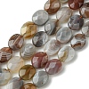 Natural Botswana Agate Beads Strands G-H004-B02-02-2