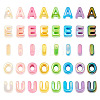 50Pcs 5 Styles UV Plating Opaque Acrylic Beads PACR-TA0001-31G-4
