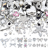 Plastic Rhinestone & ABS Plastic Imitation Pearl Cabochons & Alloy Pendants Findings Kits DIY-SC0033-93-1