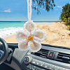 1Pc Polyester Flower Pendant Decorations HJEW-SC0003-02B-7