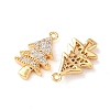 Brass Micro Pave Clear Cubic Zirconia Pendants KK-A284-17A-G-2