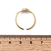 304 Stainless Steel & Natural Shell Cuff Rings for Women RJEW-G372-01G-08-5