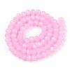 Baking Paint Imitation Jade Glass Bead Strands LS-DGLA-A034-J8MM-A44-2