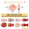 12Pcs 8 Styles Handmade Porcelain Beads PORC-FS0001-61-3