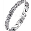 Alloy with Crystal Rhinestone Link Chain Bracelets FS-WG03E93-03-1